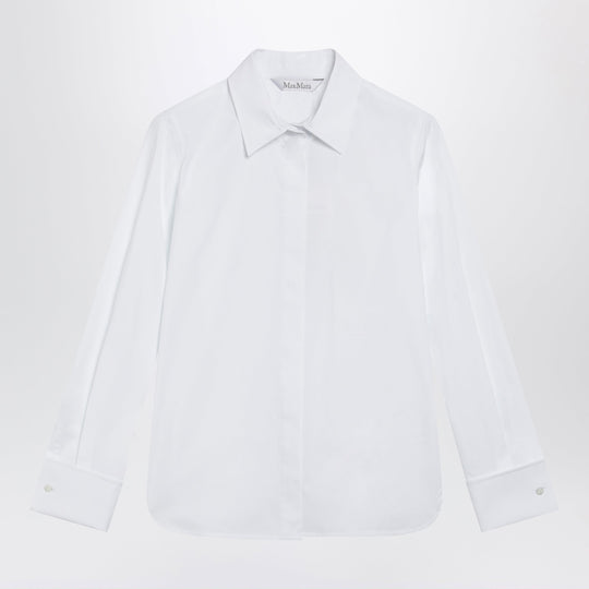 White Cotton Shirt With Logo