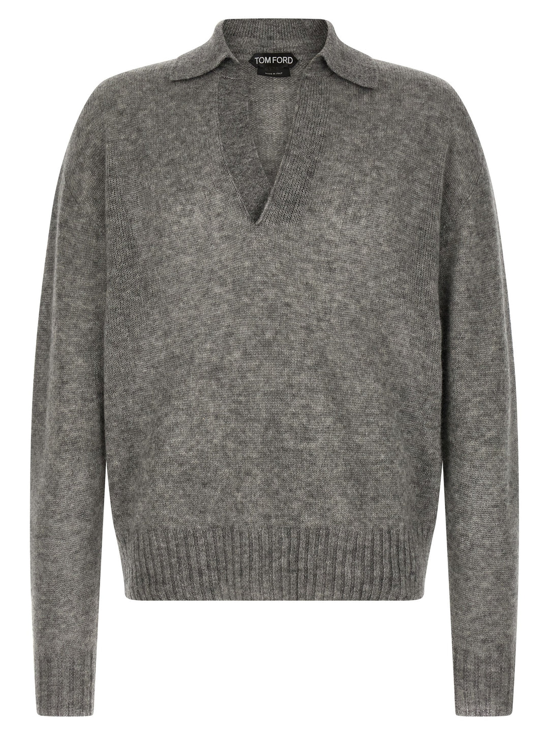 Tom Ford Cashmere And Silk Polo Shirt Sweaters and Cardigans - Gray | d72e621684d45712ecf0444d8c1623baa878619e