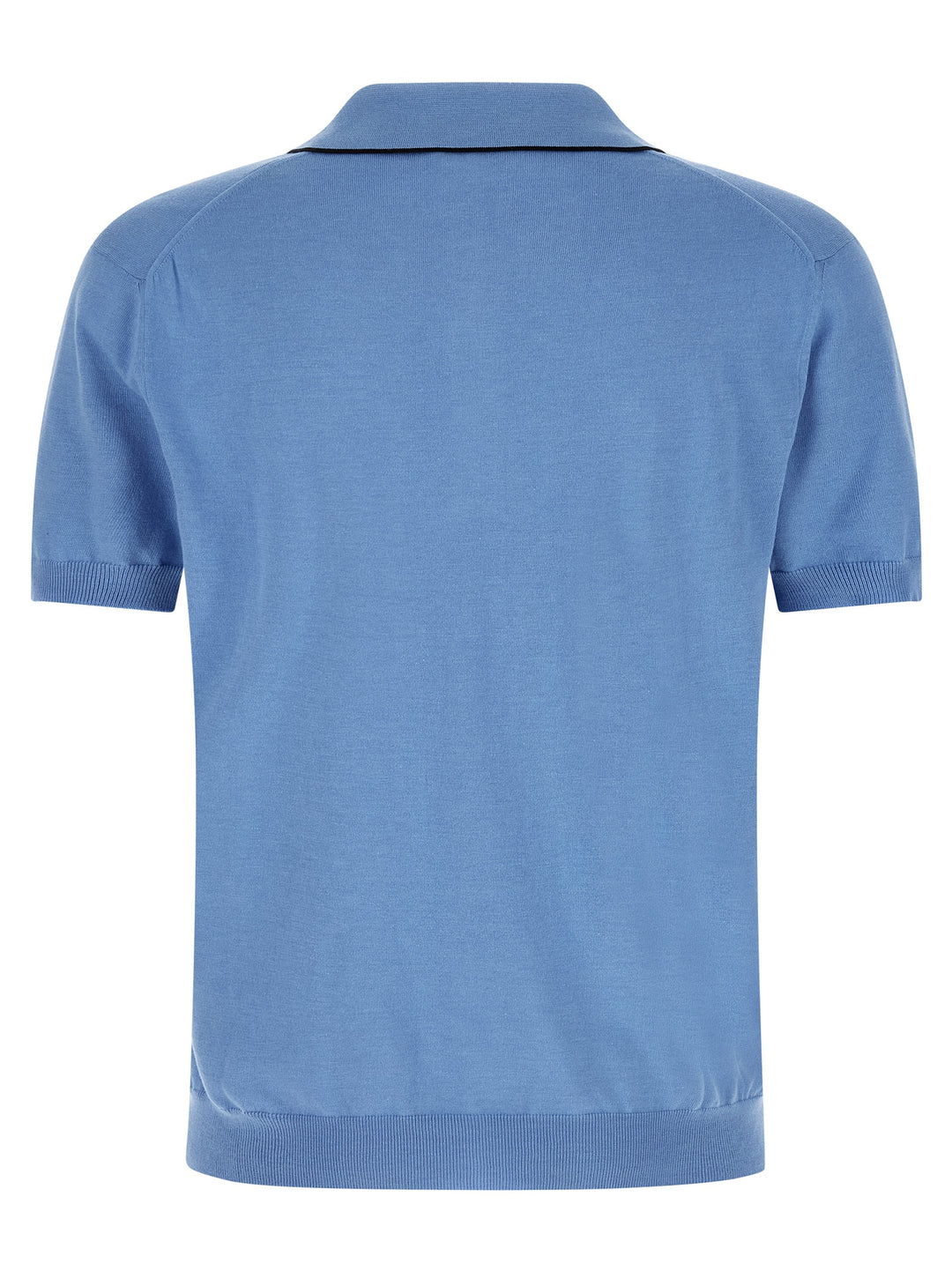 Tom Ford Cotton And Silk  Shirt Polo - Light Blue | cdcb3590cefcab294747f7ca5af7336991f10e6d