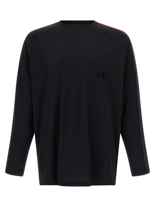 Y-3 Oversized Gradient Stripes T-Shirt Black