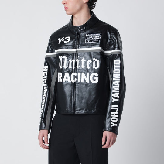 Black Leather Racer Jacket