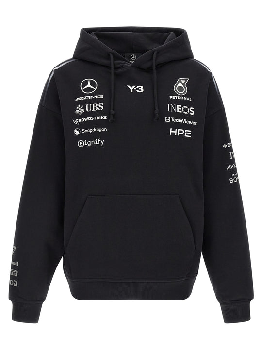 Hoodie Y-3 X Mercedes Amg Petronas F1 Sweatshirt Black