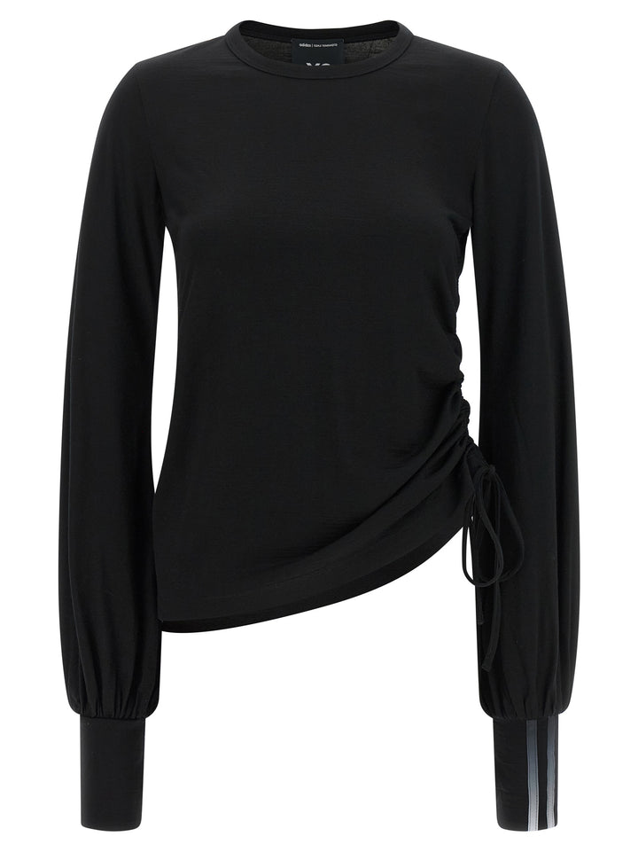 Y-3 Draped Cut T-shirt - Black | 747825b8f089d0808996092432f6da63a13d2285