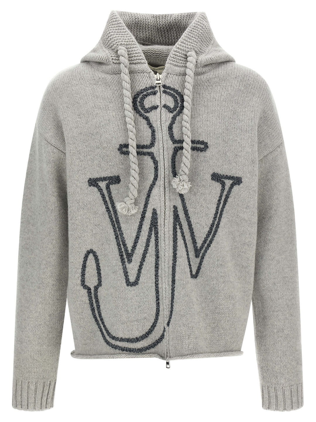 J.W. Anderson Anchor Embroidery Sweatshirt - Gray | ee7bff35dfc20ee81c1902c6b6c214dc7693c3f0