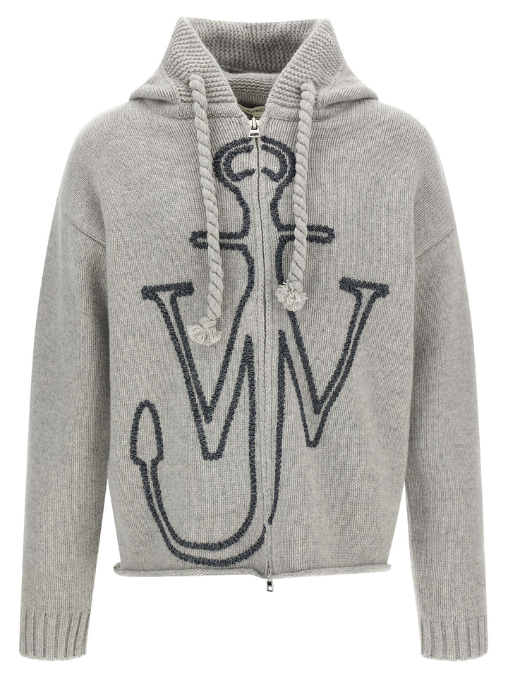 J.W. Anderson Anchor Embroidery Sweatshirt - Gray | ee7bff35dfc20ee81c1902c6b6c214dc7693c3f0