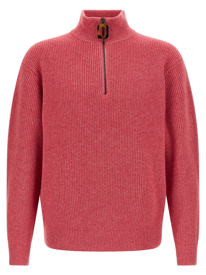 J.W. Anderson Half-Zip Sweater Sweaters and Cardigans - Pink | 6a6884b5b51e6672e2d768e23eeff7255a33534d