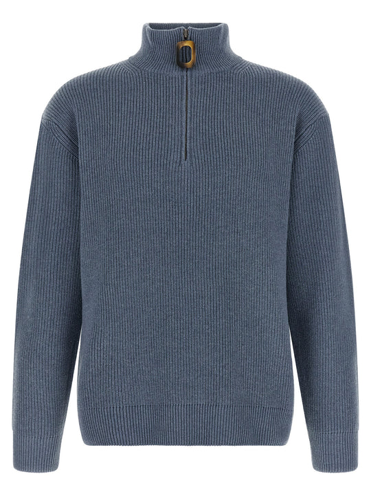 Half-Zip Sweater Sweaters And Cardigans Blue