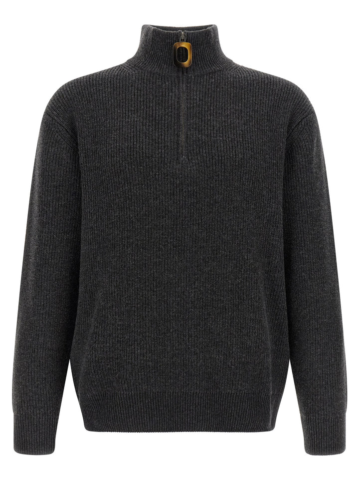 J.W. Anderson Half-Zip Sweater Sweaters and Cardigans - Gray | 39a14f16c59548b6d73437da5aadfe97eb6400d1