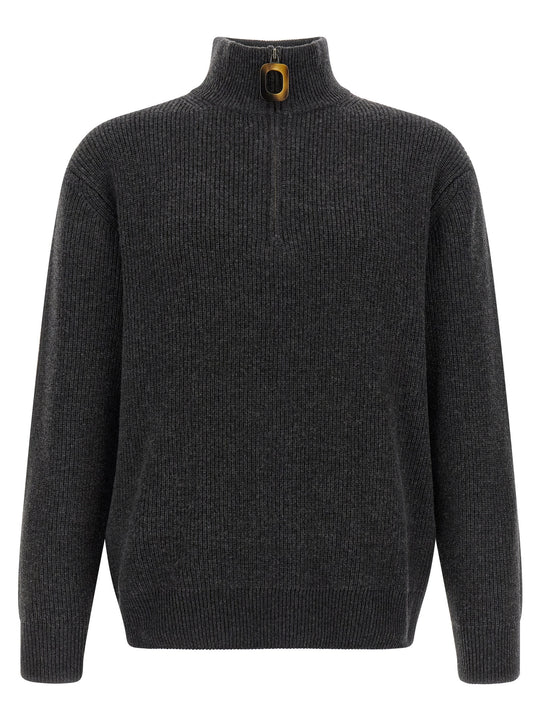 Half-Zip Sweater Sweaters And Cardigans Gray