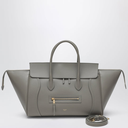 Luggage In Grained Calfskin Light Graphite
