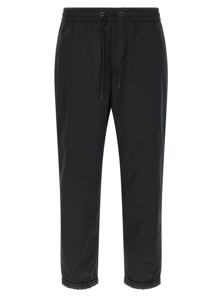 Moncler Grosgrain Tape Joggers Pants - Black | f9ee846d1fcd5cab23d9ce511e42b2af94594273