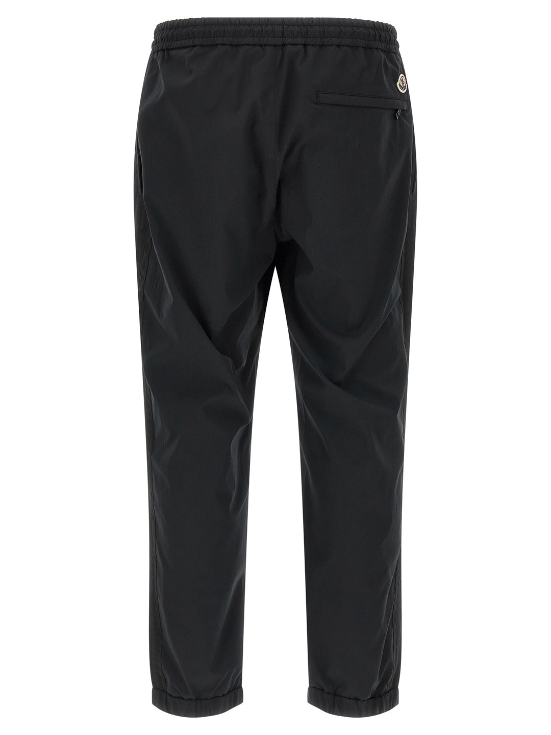 Moncler Grosgrain Tape Joggers Pants - Black | a46e8c518e2ff9f9f3b06eecd2746fd800fe4288