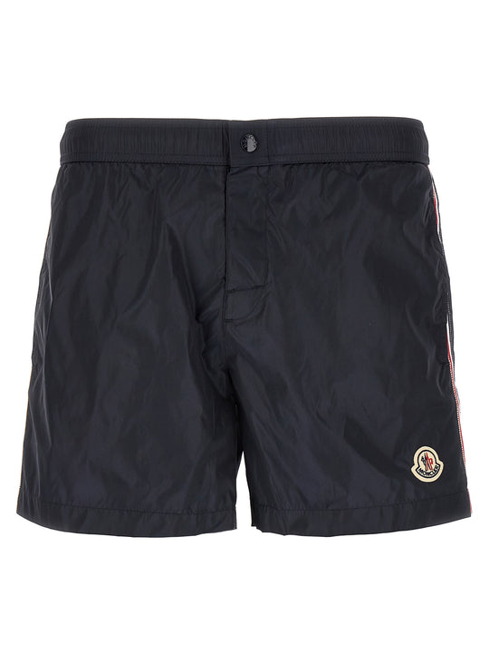 Tricolor Ribbon Swimsuit Beachwear Blue