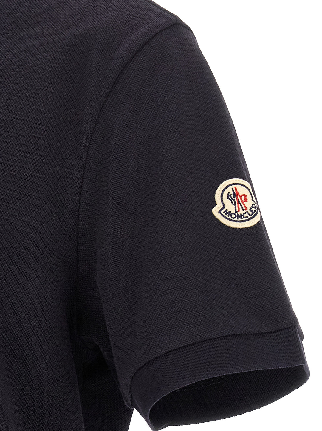 Moncler Half Zip  Shirt Polo - Blue | a707256f7b820eb1082d18d8eb9bb2dbd4e5f02c