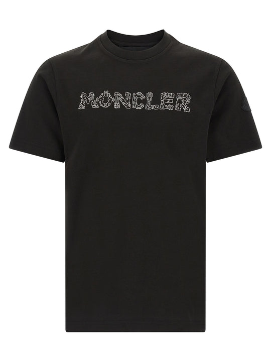 Logo Embroidery T-Shirt Black