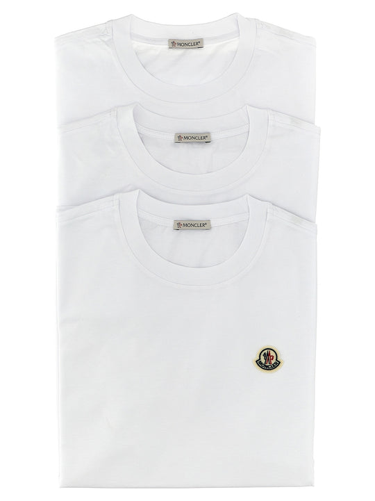 3-Pack Logo Patch T-Shirt White