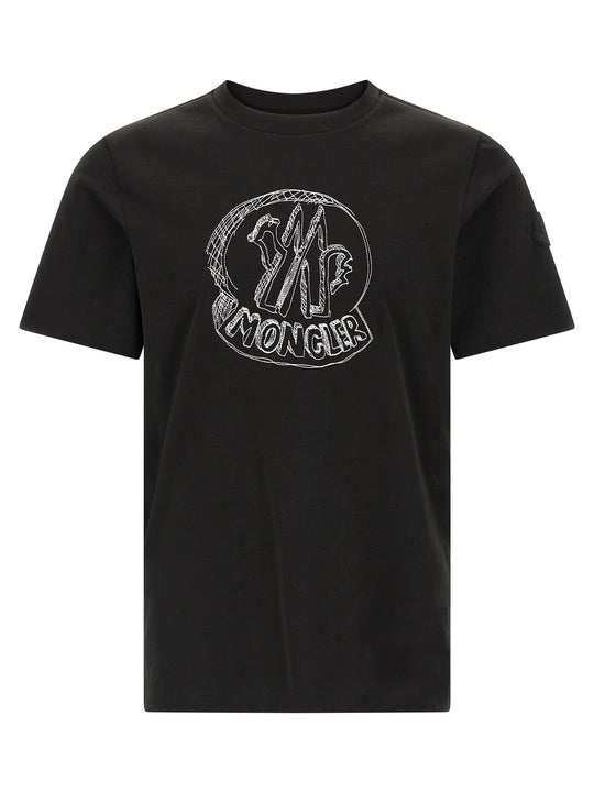 Embroidery T-Shirt Black