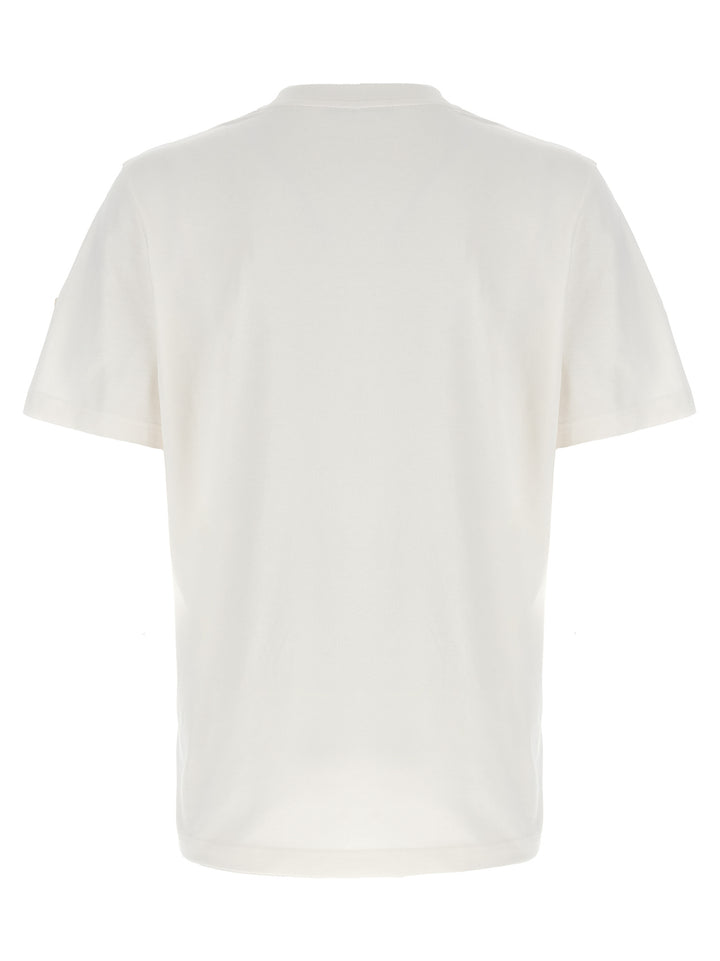 Moncler Logo Patch T-shirt - White | 960dea324b1a411d09f5f4be40306e7880361271