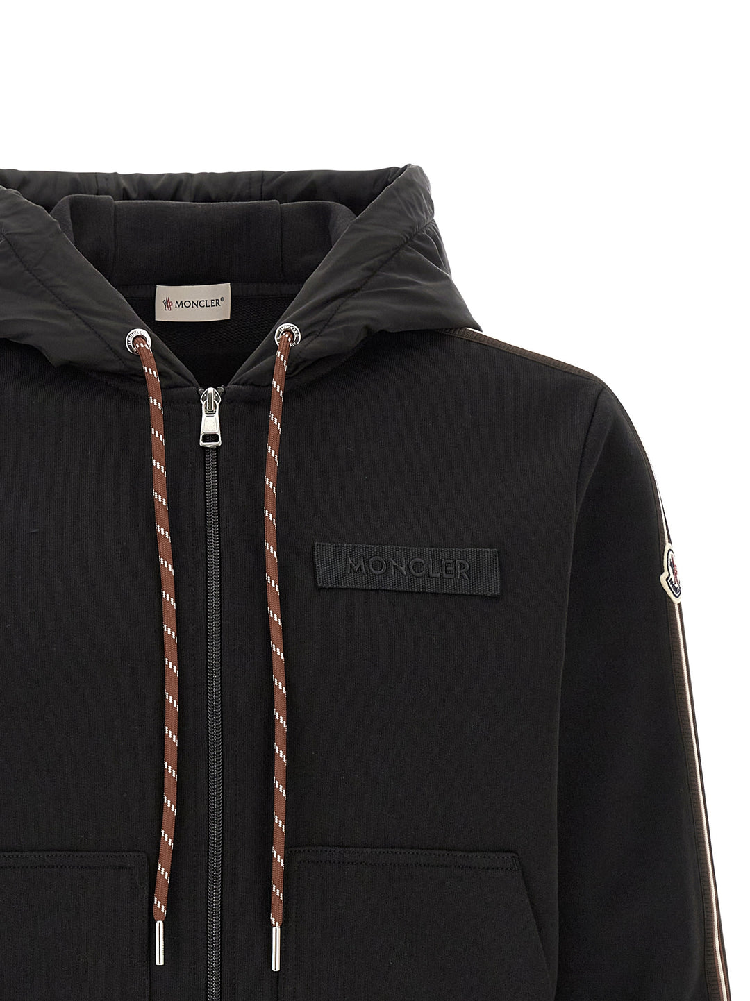 Moncler Cotton Hoodie Sweatshirt - Black | 179eae313d01b1d4d9b391091335bf71e5849e64