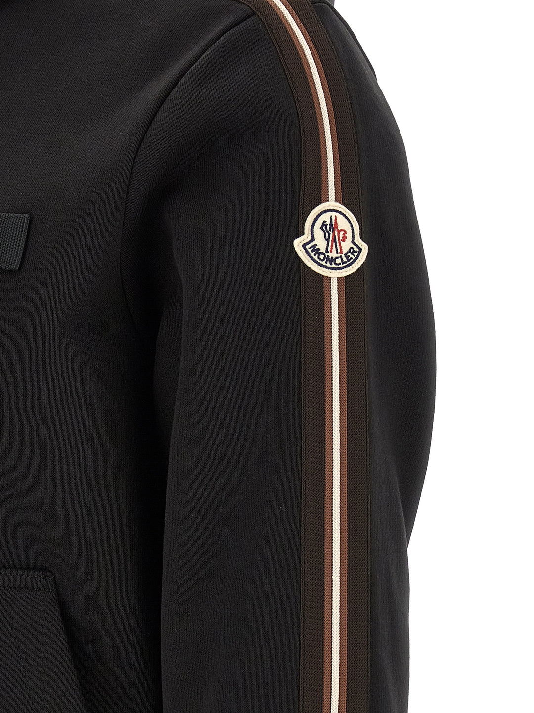 Moncler Cotton Hoodie Sweatshirt - Black | 12bcfff7e11328f3763dd0e53171da307761e159