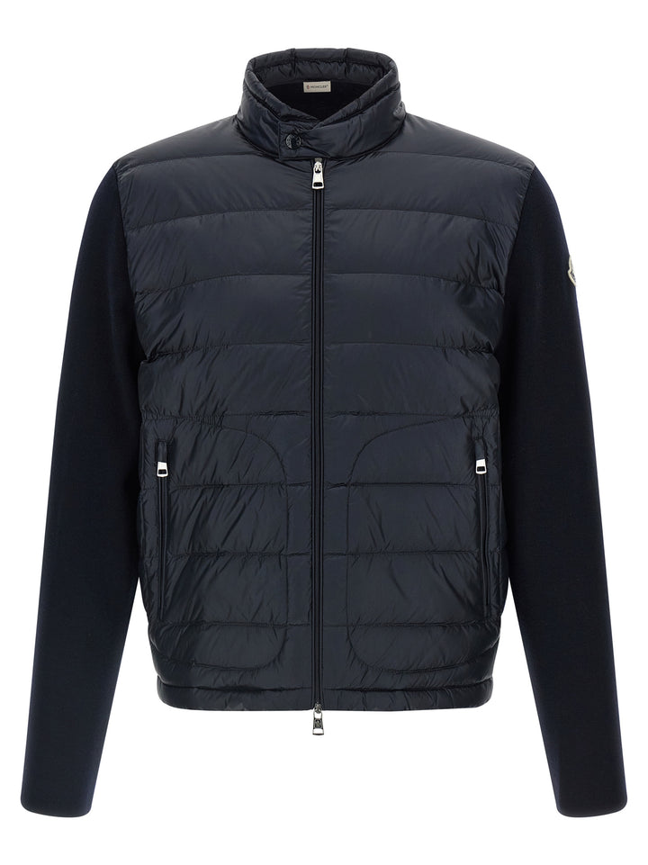 Moncler Padded Cardigan Sweaters and Cardigans - Blue | 89dcaf44605824aca1a0b8966cfbb8ca766c0ca7