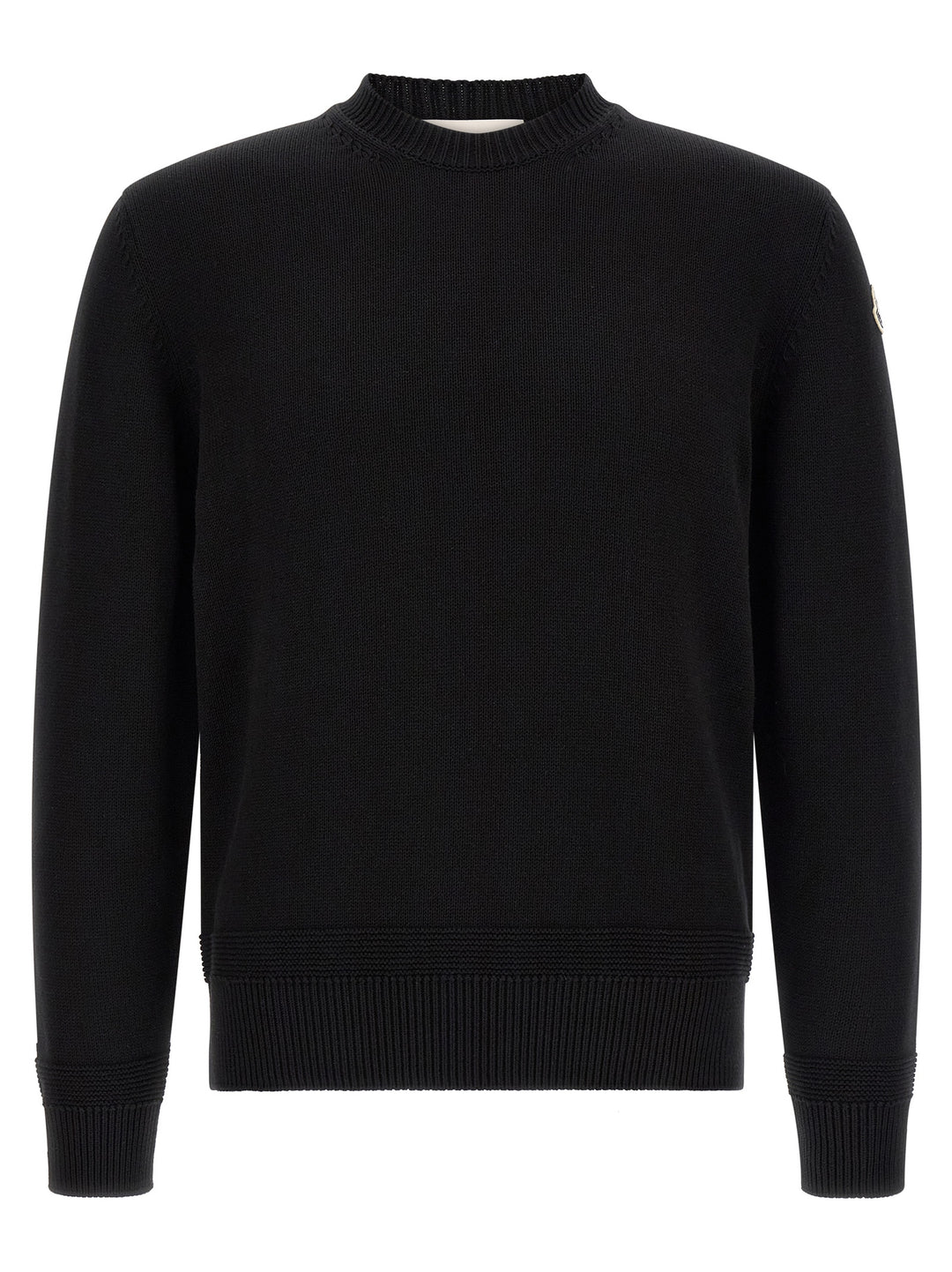 Moncler Cotton Sweater Sweaters and Cardigans - Black | 6be729ae86cfcfd2bec72e094f3a9ce00baafa76