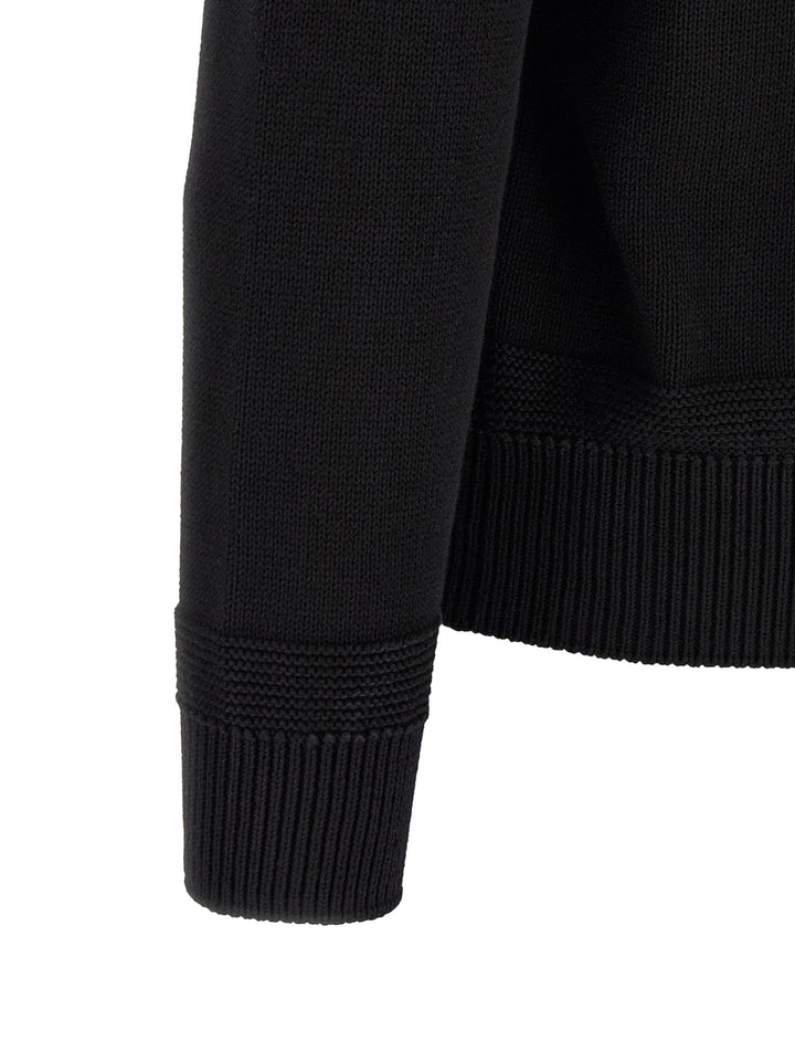 Moncler Cotton Sweater Sweaters and Cardigans - Black | 9c49c3072319bfa73a88a849ac3e55b12b083bb2
