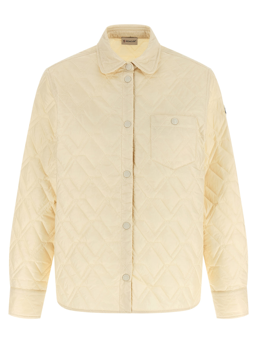 Moncler Quilted Overshirt Shirt and Blouse - Beige | 95207dbe7cafcaf09860c2ab9059af0a8f28c70f