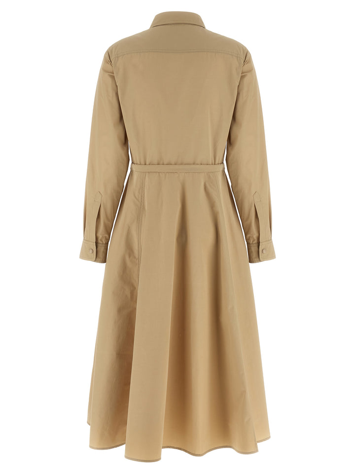 Moncler Chemisier Dress Dresses - Beige | ff7f1016a19758f1a356cec11857e470973ab345