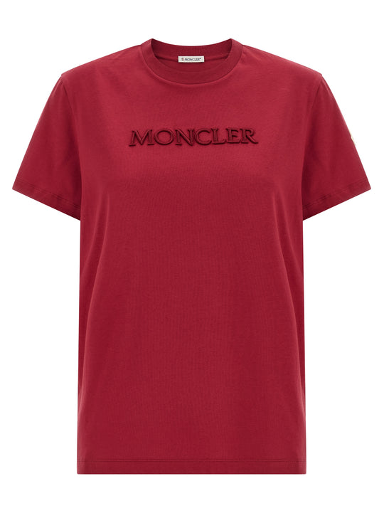Logo Embroidery T-Shirt Red