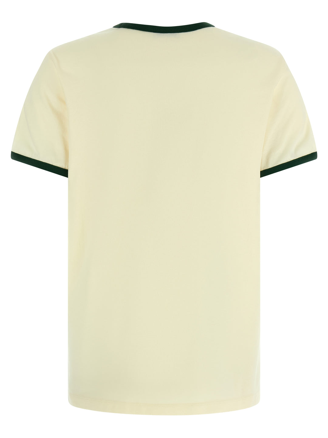 Moncler Flocked Logo T-shirt - Beige | 85238f5948a4a6c474b92ed87839b3e8ce977c12
