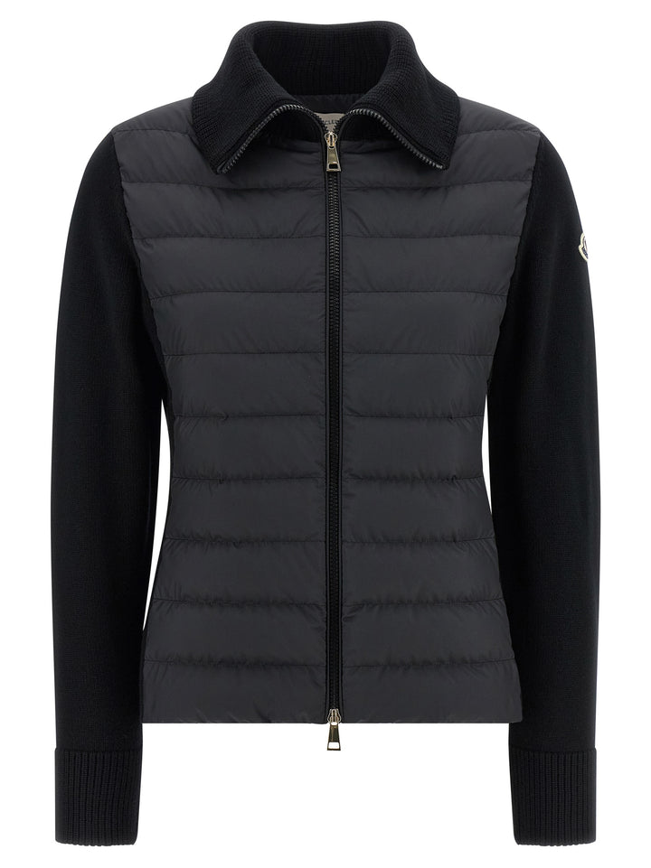 Moncler Padded Cardigan Sweaters and Cardigans - Black | 0298cad9054bf3c486669b0c840e9947dc188500