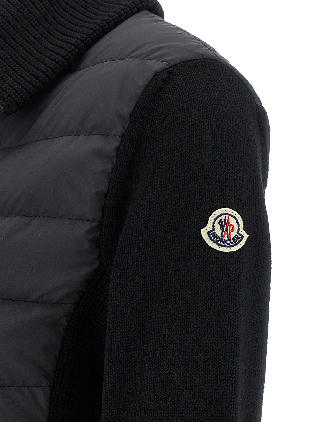 Moncler Padded Cardigan Sweaters and Cardigans - Black | 7d525fe8f89dc4f770ae6a3117b1a647f29301f3