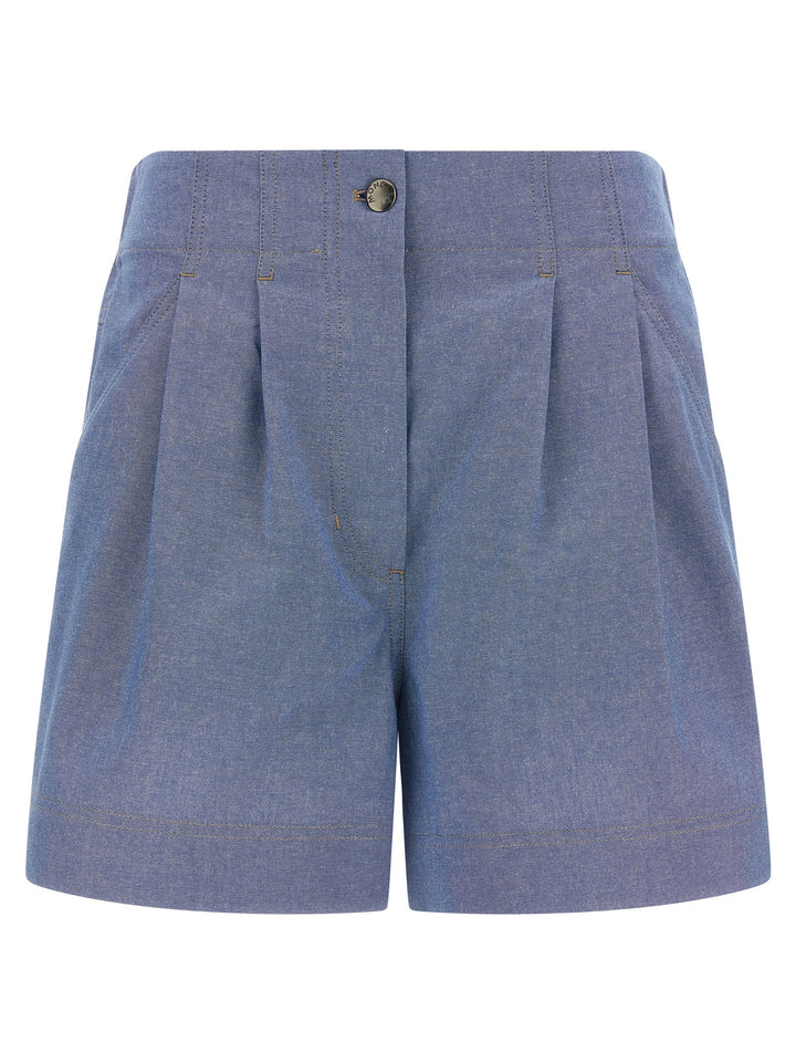 Moncler Grenoble Chambray Cotton Shorts Bermuda and Short - Light Blue | 5789610e3c2fe3892af25f67f60a6711e0c9500e