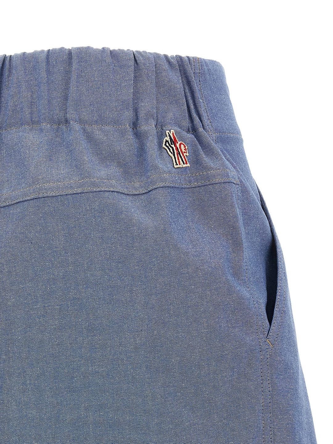 Moncler Grenoble Chambray Cotton Shorts Bermuda and Short - Light Blue | afafb426321c6cb9bbf20bd5a4a6708adcd3019c