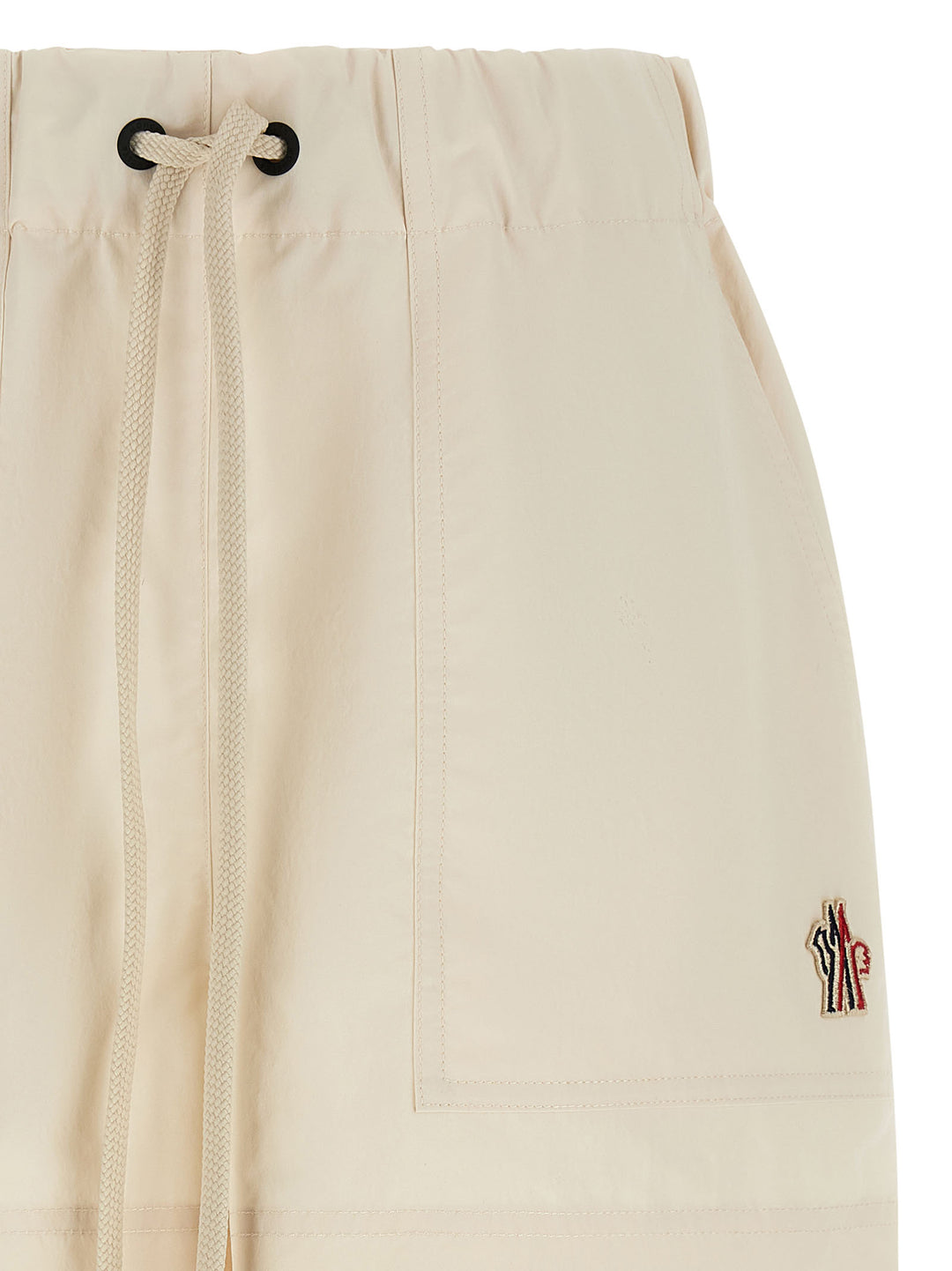 Moncler Grenoble Technical Froissé Shorts Bermuda and Short - White | 1456c8cc8c5694bed25091b53acf32ee92adb015