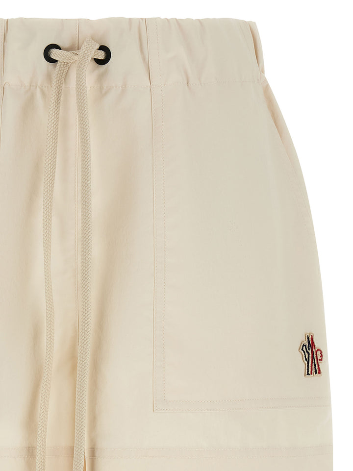 Moncler Grenoble Technical Froissé Shorts Bermuda and Short - White | 1456c8cc8c5694bed25091b53acf32ee92adb015