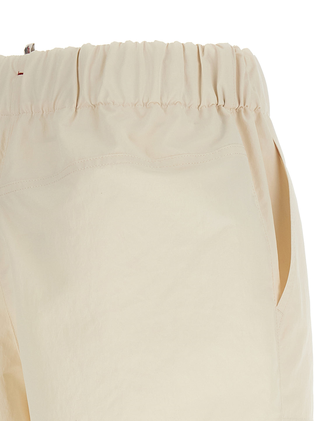 Moncler Grenoble Technical Froissé Shorts Bermuda and Short - White | 0344316ee89a4a14223a431b244ad92f671ba255