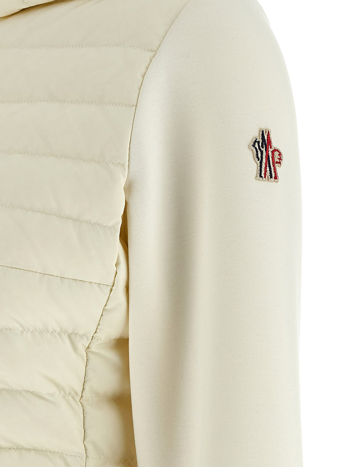 Moncler Grenoble Padded Hoodie Sweatshirt - White | bc940e81ee628988c8e6af603b333a55c633edcc