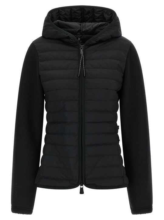 Padded Hoodie Puffer Jackets Black