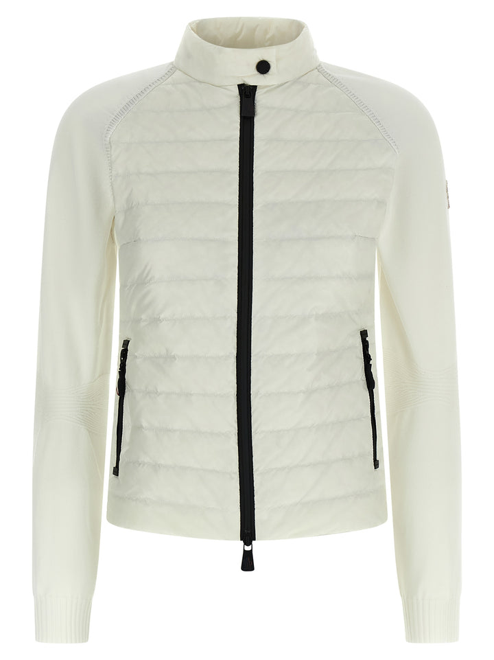 Moncler Grenoble Padded Cardigan Sweaters and Cardigans - White | 14f7c7b01b02dca7a6d4b7ac1e5538d9ea3b0241