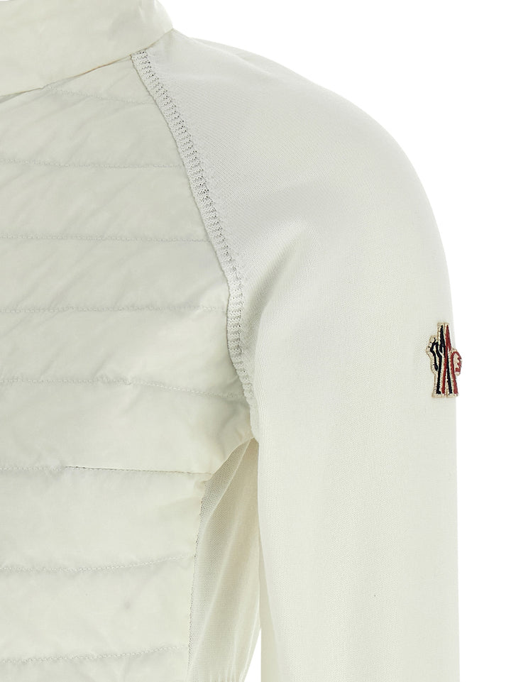 Moncler Grenoble Padded Cardigan Sweaters and Cardigans - White | f684fdb3852f316a38fad1cddf229e1218c91bab