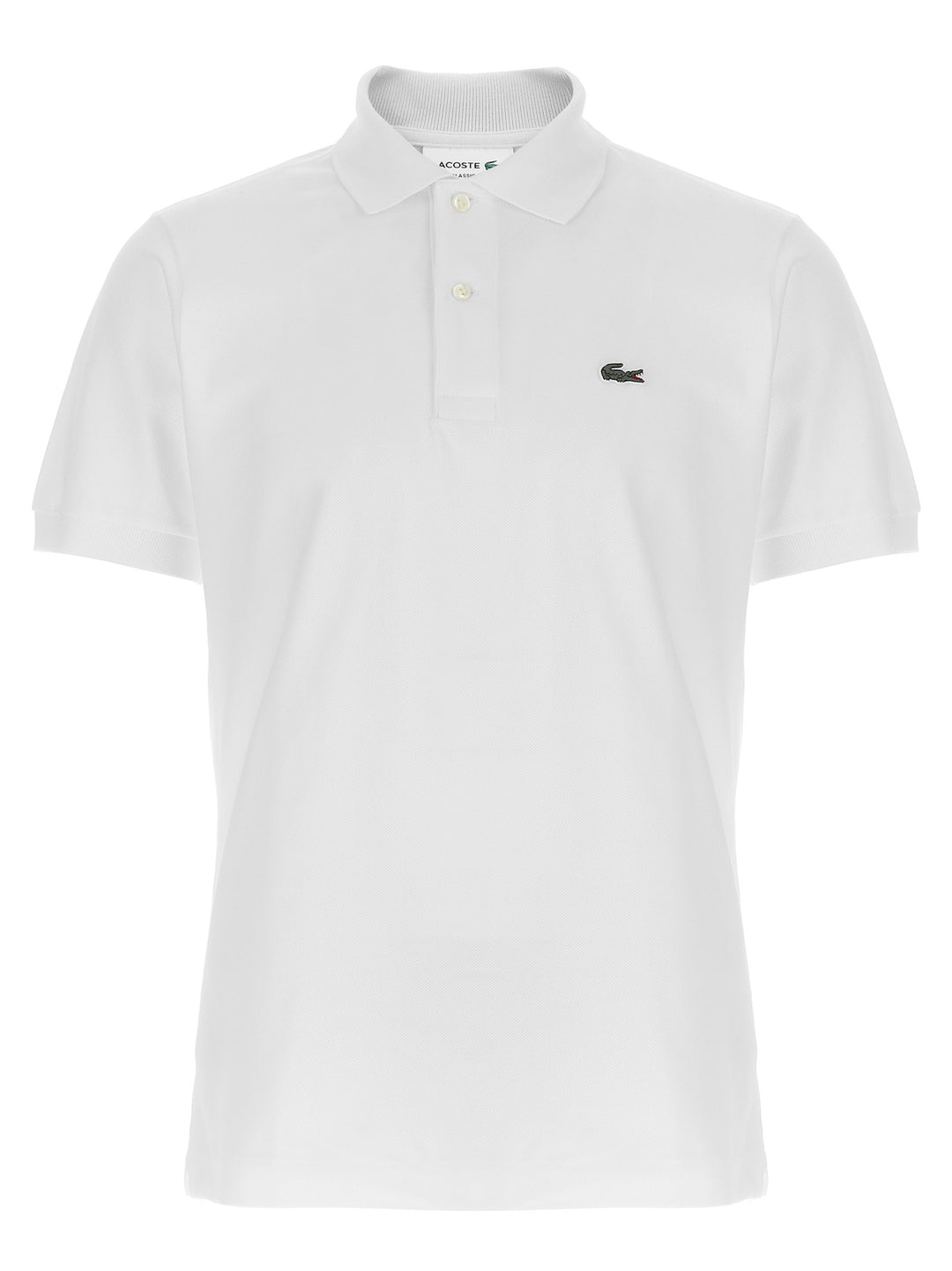 Lacoste Logo Patch  Shirt Polo - White | 80d7aa826e1bfdc1f411a6a29cc288342afeb51f
