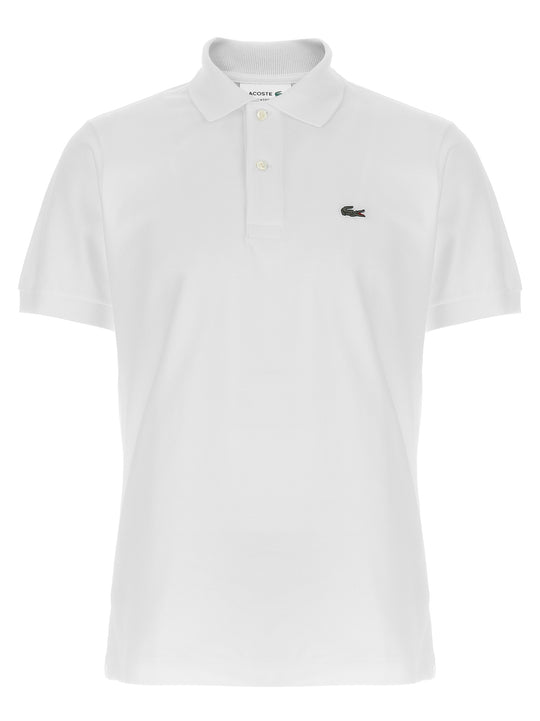 Logo Patch Shirt Polo White