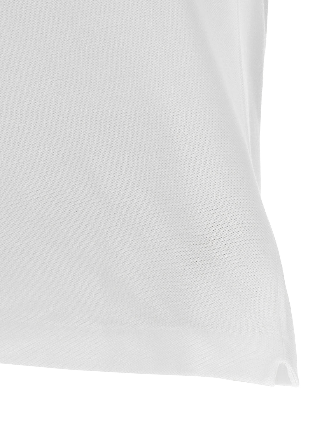 Lacoste Logo Patch  Shirt Polo - White | 31107ce590c4c5b76e03734dca822fbcd2703cfe