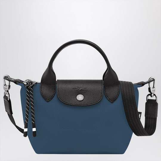 Xs Le Pliage Energy Bag With Handle In Ink Blue Colour