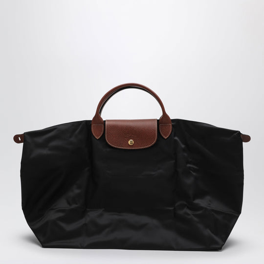 Black Travel Bag Le Pliage Original L