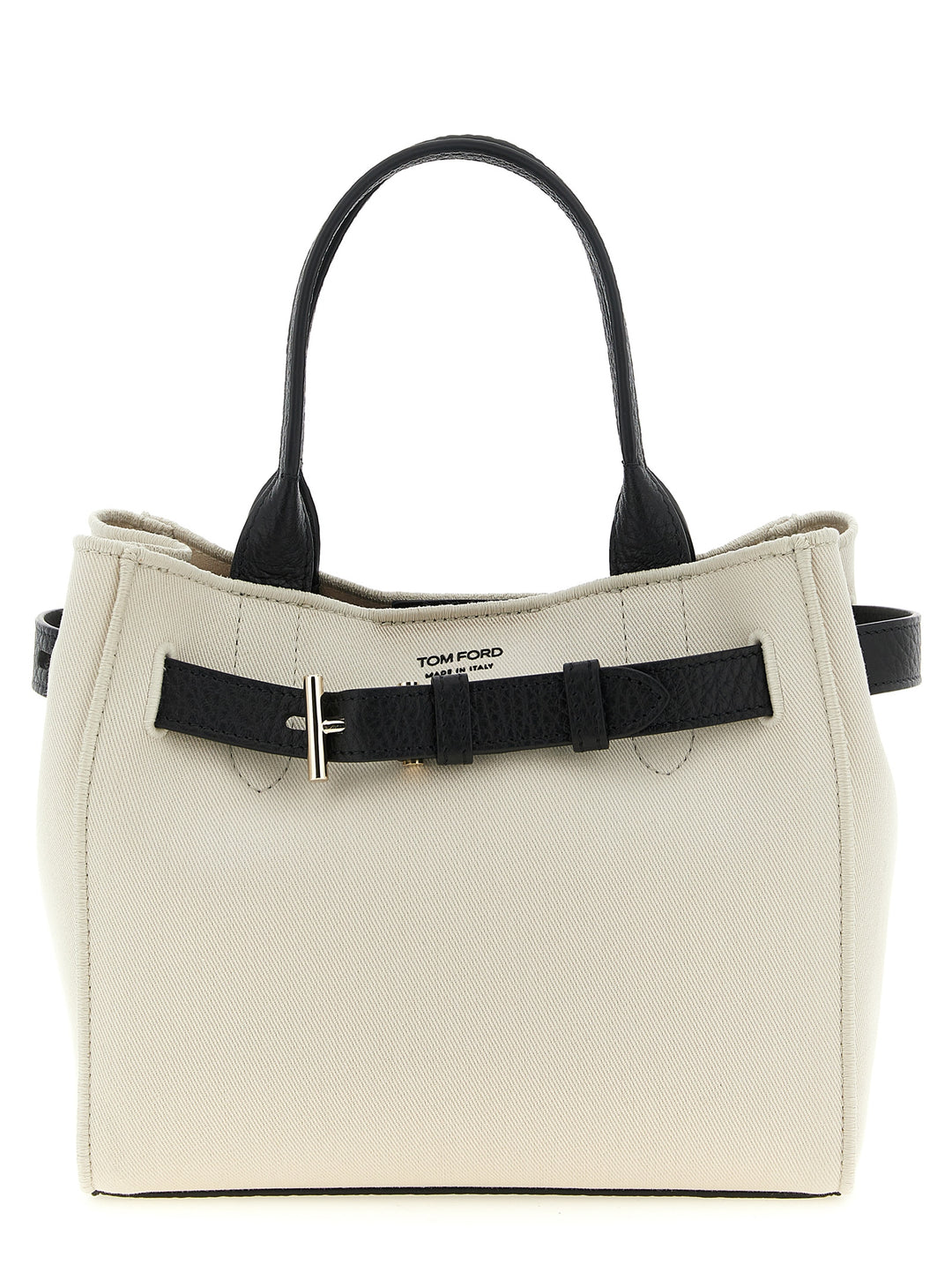 Tom Ford Audrey Tote Bag - White/Black | 525b633205260194b6169be5ac0ccf7620322a8a