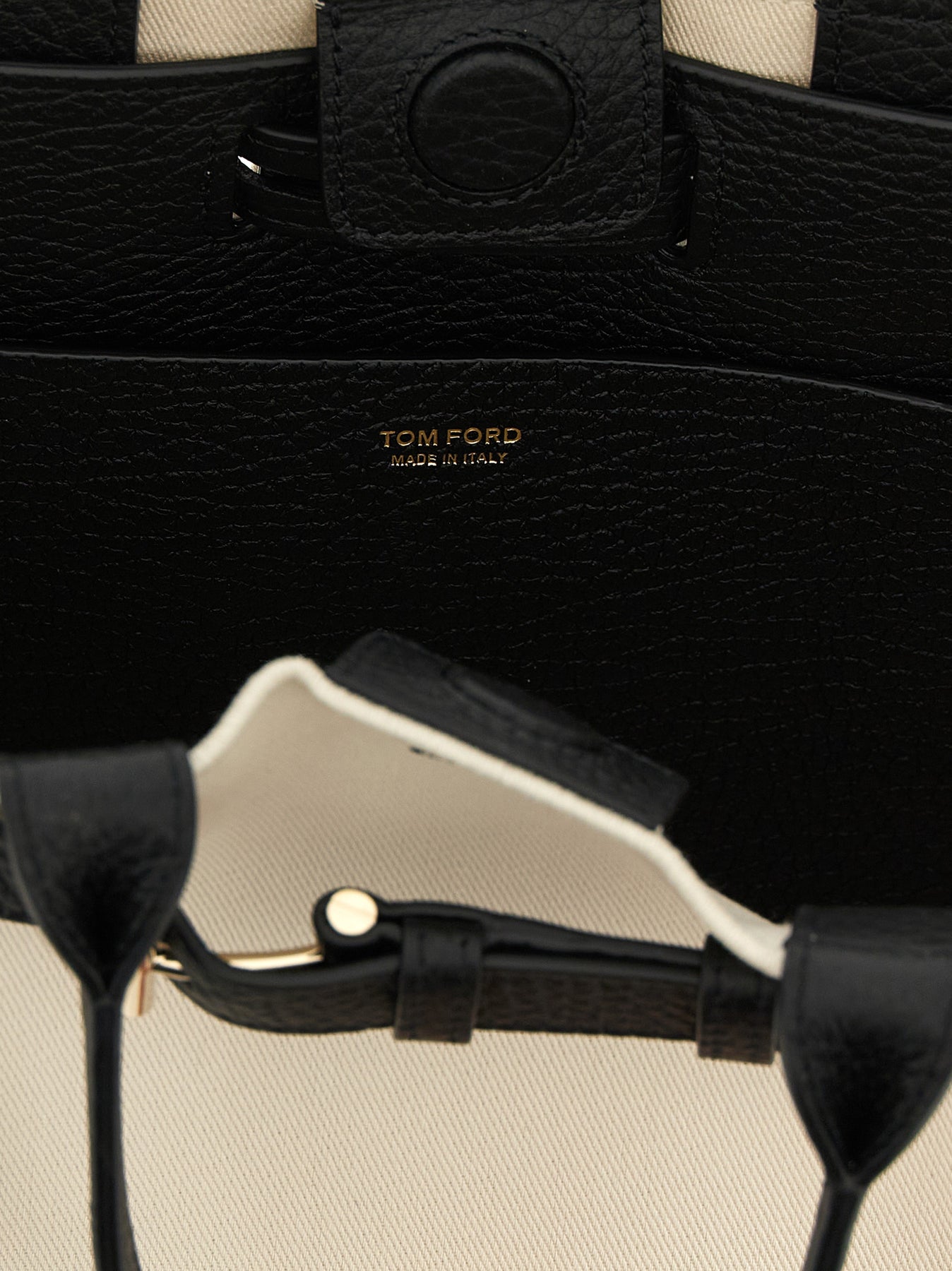 Tom Ford Audrey Tote Bag - White/Black | 61aa1d65a5b7f3d756057059e0a1150d67275d5e