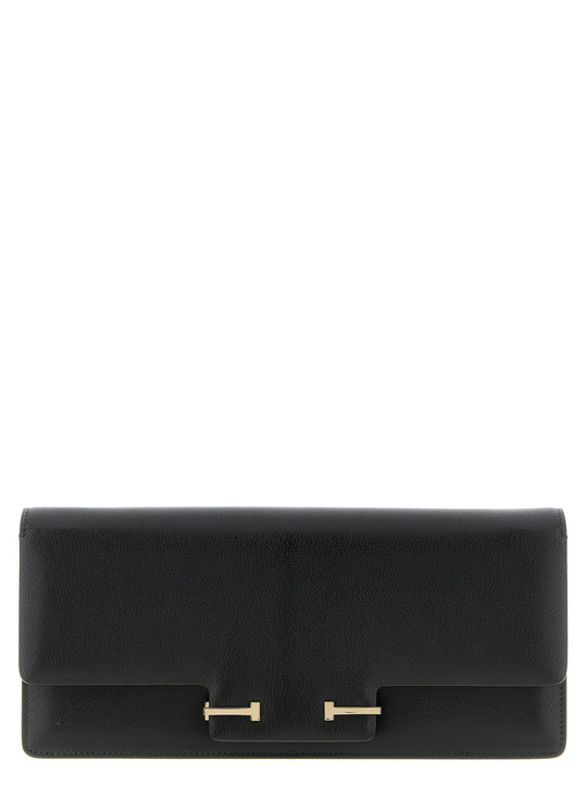 Supple Grain Shoulder Bags Black